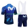 Tenue Maillot + Cuissard à Bretelles Movistar 2024